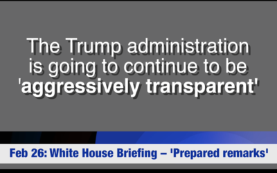 Trumps Aggressive Transparency?