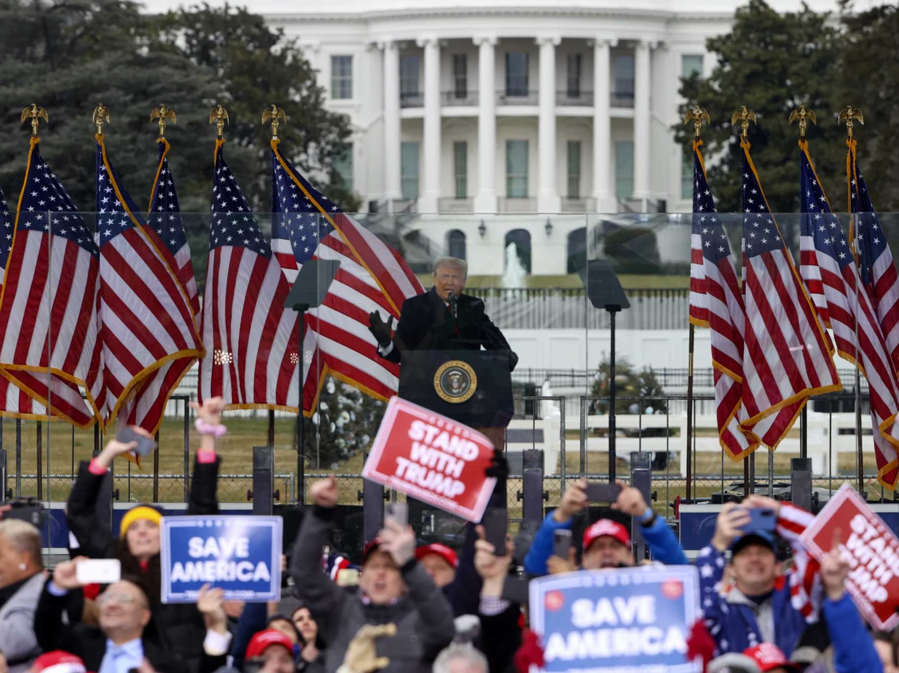 Trump Riles up Mob to Attack US Capitol on January 6, 2021